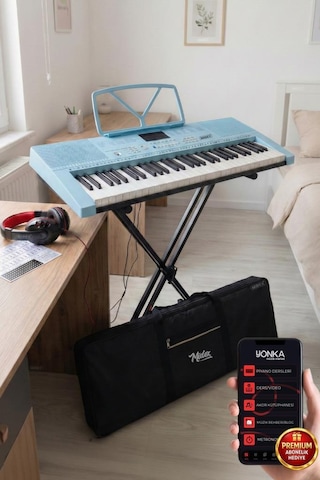 Ps-2300blpak 61 Tuş Org Stand Kulaklık Mavi Başlangıç İçin Uygun