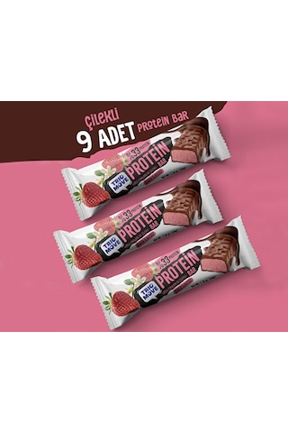 Trio Move Çikolata Kaplamalı Protein Bar - Çilekli Ve Sütlü Çikolatalı 9 x 50 G