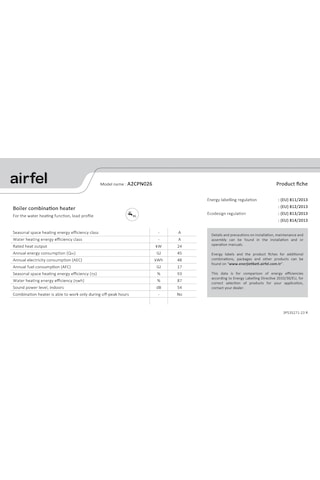 Airfel Maestro Power Premix 30 Kw Tam Yoğuşmalı Kombi