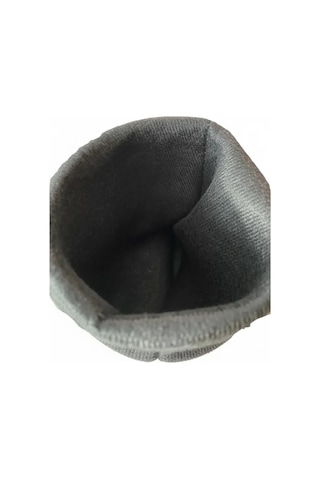 Konçlu Peluşlu Unisex Potin Yağmur Botu 36-40 Siyah Siyah