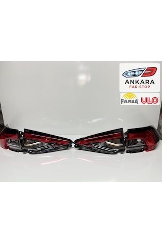Toyota Corolla 2019-2025 Stop Lambası Sağ - Sol İç Ve Dış Takım  Farba-ulo-4 Stop Ledsiz -
