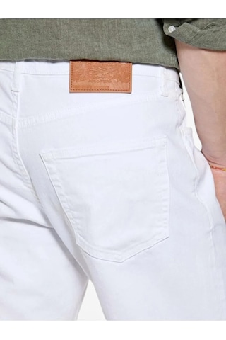 Sisley Streç Pamuklu Normal Bel Regular Fit Denim Pantolon Erkek Beyaz Denim Pantolon - 325p4tftse02r