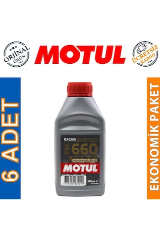 Motul Rbf 660 Fl Dot 4 500 Ml Sentetik Fren Hidrolik Yağı 6 Adet