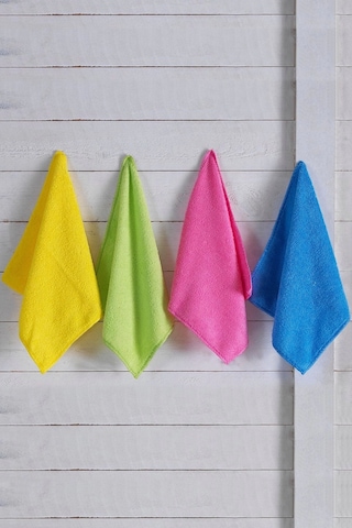 Nivemeshome Sunshine 4 Lü Asorti Mikrofiber Bez Çok Renkli