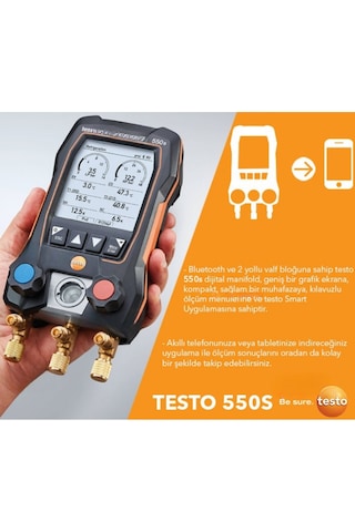Testo 550s Manifold Ve Hortum Seti 4000 Psi 5/16 R410a
