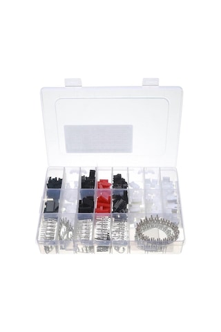 260 Adet Dupont Konnektör Seti 6 Çeşit Şeffaf Çantada