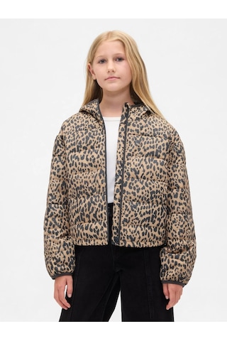 Gap V-frch Lw Logo Puffer Mont Çok Renkli