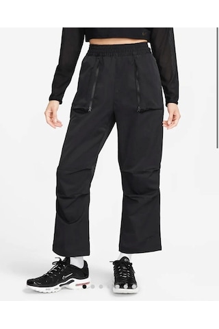 Dri-fit Tech Pack Woven Mid-rise Kadın Eşofman Altı Mat Sportswear Siyah