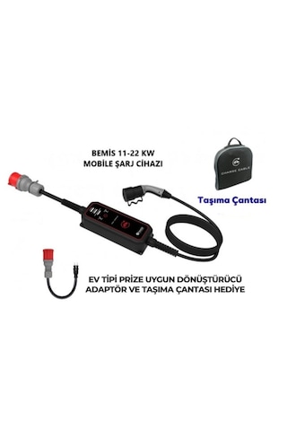 Bemis 11 - 22 Kw Pro Mobil Araç Şarj Aleti 5 M Bev-2331-0001