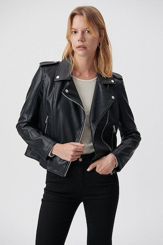 Mavi M1110221-900 Siyah Kadın Biker Ceket M1110221-900-R1534 Siyah