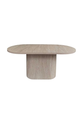 Lucca Oval Traverten Masa, 90x170 Traverten