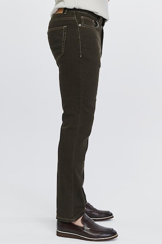 Cedy Denim Regular Fit Jean Martin Yüksek Bel Standart Kesim Esnek Kot Pantolon C336 Kahverengi