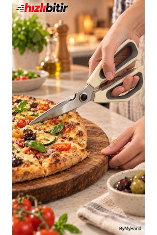 Bymyhand Paslanmaz Çelik Çok Amaçlı Mutfak Makası
