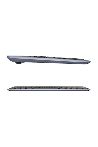 Lecoo,   Bk100 Bluetooth V3.0 Çoklu Cihaz Uyumlu Şarj Edilebilir Kablosuz Gri Türkçe Q Klavye