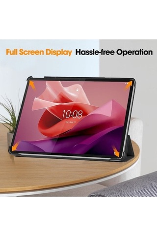 Dancemonkey Lenovo Tab P12 12.7 Kılıfı - Siyah, Hafif Koruma