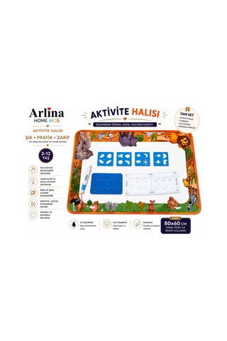 Eğitici Eğlenceli Sihirli Boyama Aktivite Halısı
