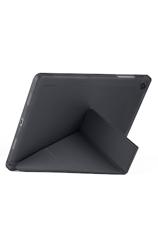 Samsung Galaxy Uyumlu Tab A11 Plus Kılıf Tri Folding Kalem Bölmeli Katlanabilir Standlı Pu Deri Yumuşak Kapak