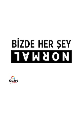 Bizde Her Şey Normal Oto Cam Sticker Araba Sticker