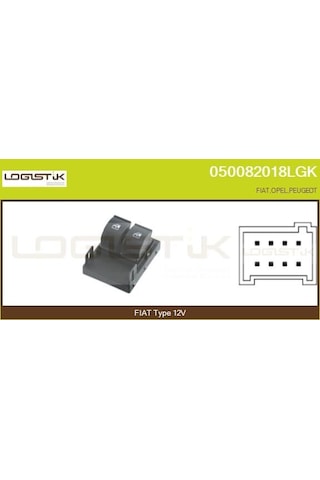 Cam Açma Düğmesi - Fiat Qubo, Fiorino - Hellux-pra700160