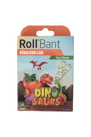 RollBant Dinazorlar Yara Bandı 12 Adet