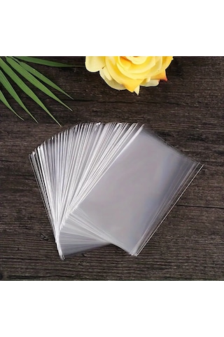 Hg Ambalaj 50 Adet 20x30 Cm Bantsız Şeffaf Opp Jelatin Poşet, Kurabiye Poşeti