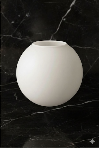 Livora Lighting Beyaz Rengi 15 Cm Glop Fanus Avize Camı Beyaz Beyaz