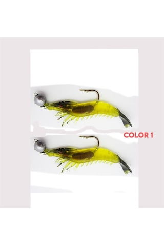 Avlivari El Yapımı Hareketli Jighead Uv Karides (2'Li Set)