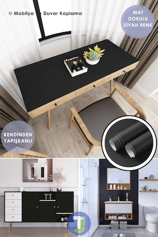 Technojet Kendinden Yapışkanlı Mat Renkli Mutfak Banyo Tezgah Duvar Dolap Ve Masa Kaplama 60cmx100cm 001