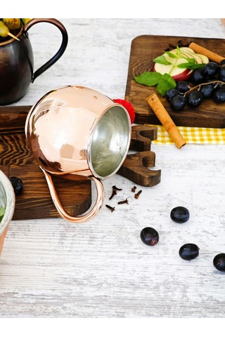 Modabakir Mule Mug Bakır Kupa Bardak 600 Ml Bakır