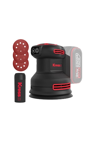 Kress KUD20.9 20V 125 MM Kömürsüz Profesyonel Eksantrik Solo Zımpara