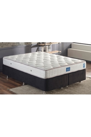 Nironyatak Niron Juliette 140X190 Cm Çift Kişilik Lüks Yatak Seti - Siyah Ku