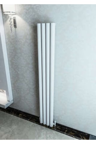 Warma Ula Dikey Alüminyum Radyatör 275x1800 Pütürlü Beyaz Ral 9016