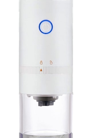 Symbee Usb Şarjlı Beyaz Elektrikli Kahve Değirmeni, Ev Ofis Kafe Kullanımı Beyaz