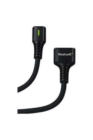 Ferro Reshurk Re-053 Usb-c & Type-c Ledli 1000cm 3a Hızlı Data - Şarj Hasır Kablo