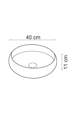 Ey-4760mb Mat Beyaz Tezgah Üstü Lavabo
