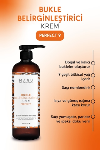 Maru Kıvırcık Saçlar İçin Bukle Belirginleştirici Kremi 750 Ml