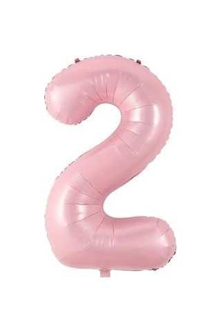 Beysüs Pembe 2 Rakam Folyo Balon 80 Cm PEMBE