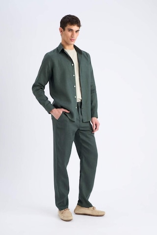 DeFacto %100 Keten Relax Fit Rahat Kesim Düz Paça Yazlık Pantolon - C1117AX25SPKH498