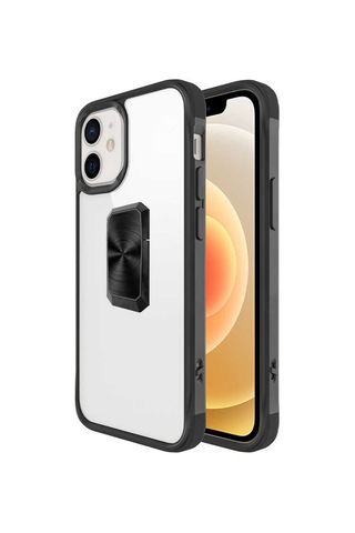 Apple Uyumlu iPhone 12 Uyumlu Zore V-bax Kılıf-siyah Siyah -