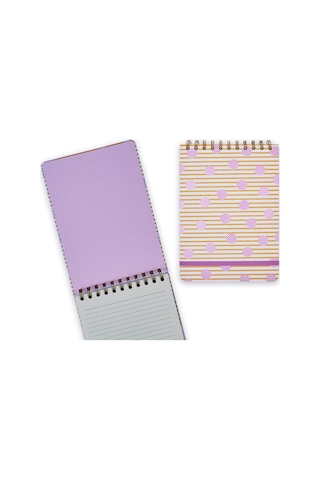 A5 Spiralli Dotty - Polka Stripe Çok Renkli