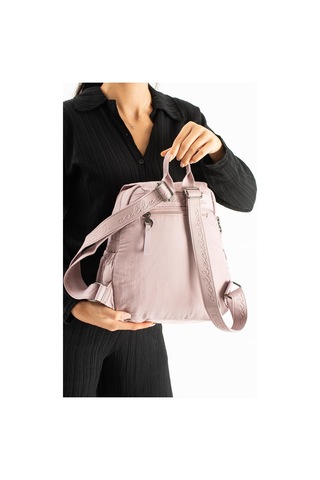 Yumuşak Dokulu Ultra Hafif, Esnek Ve Su Geçirmez Polyamid Kumaş Sırt Çantası Pembe Model: 571-13-14B