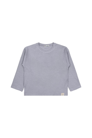 Civil Boys Jakarlı Basic 6-9 Yaş Sweatshirt - Gri