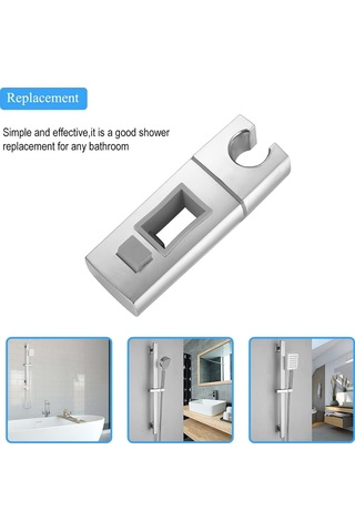 Yedek El Duş Braketi Kare, Ayarlanabilir El Duş Braketi 30 18mm Krom