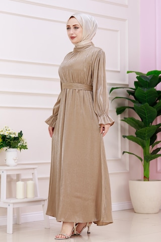 Kolu Volanlı Simli Alya Abiye-vizon-4868
