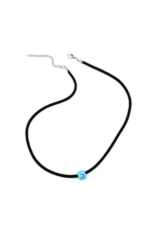 X-Ladyaccessories Cam Göz Kadife Kolye Çok Renkli