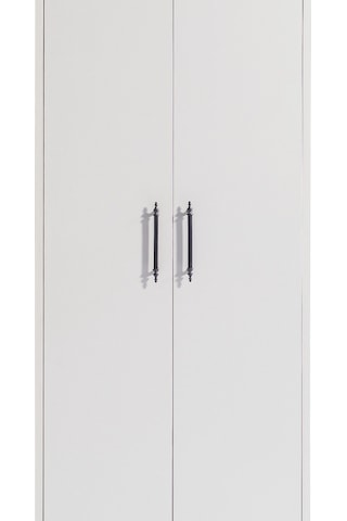 Dolap, Blesk 2 Kapaklı Çekmeceli Askılıklı Beyaz Dolap Gardırop