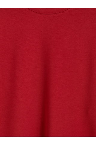 LC Waikiki Lc Waıkıkı Kırmızı Soft Touch Kadın Sweatshirt Tunik