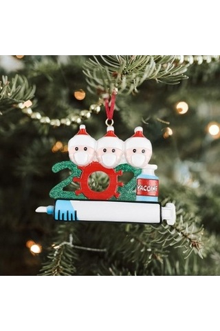 Lijinxu Reçine Noel Kolye Hatıra Hediyeleri Noel 3 Kafa Için