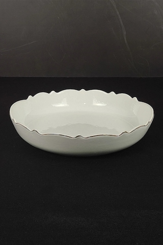 Wave Porselen Yuvarlak Sunum Tabağı Yaldızlı Lmg 315-l