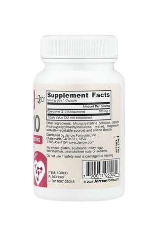 Jarrow Formulas, Co-q10, 100 Mg, 60 Veg Capsules